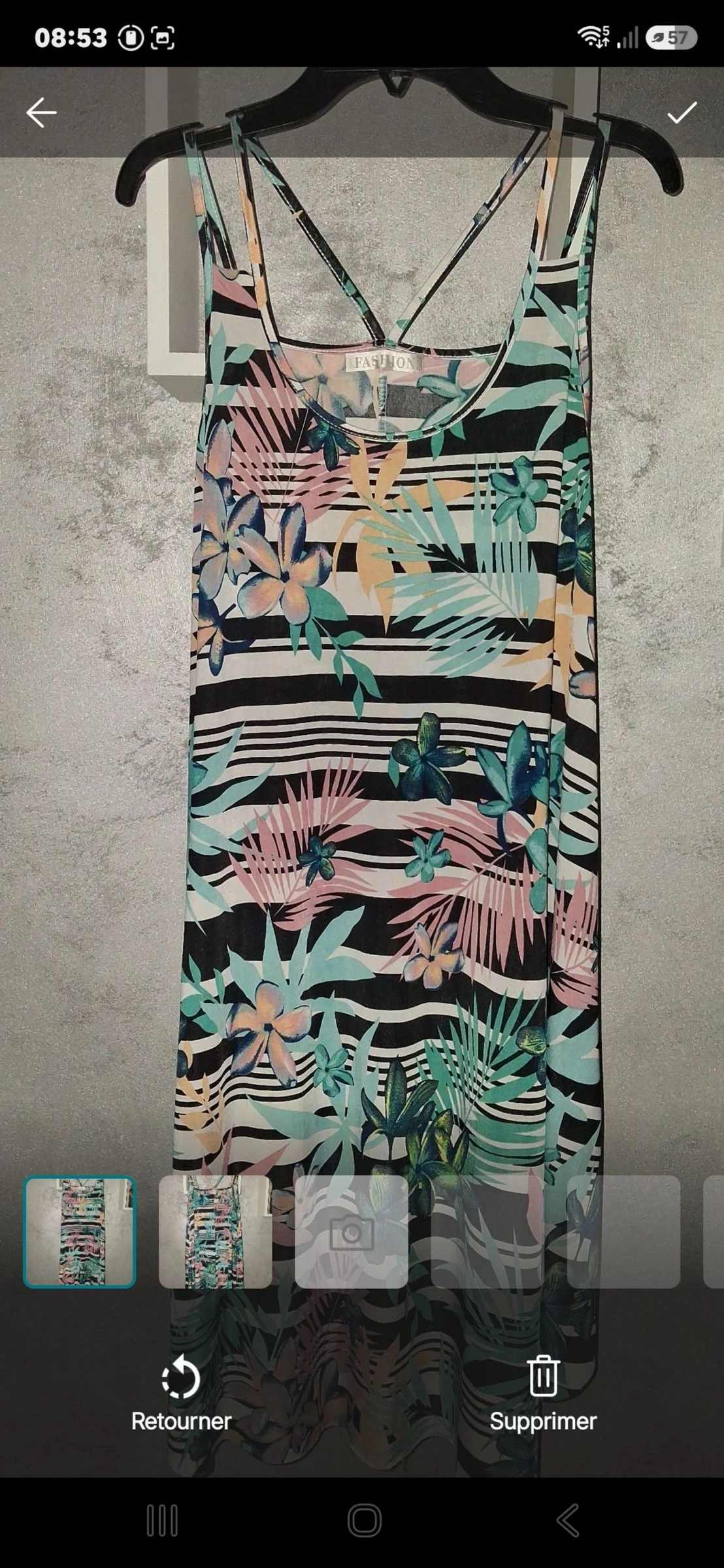 Robe été mi longue